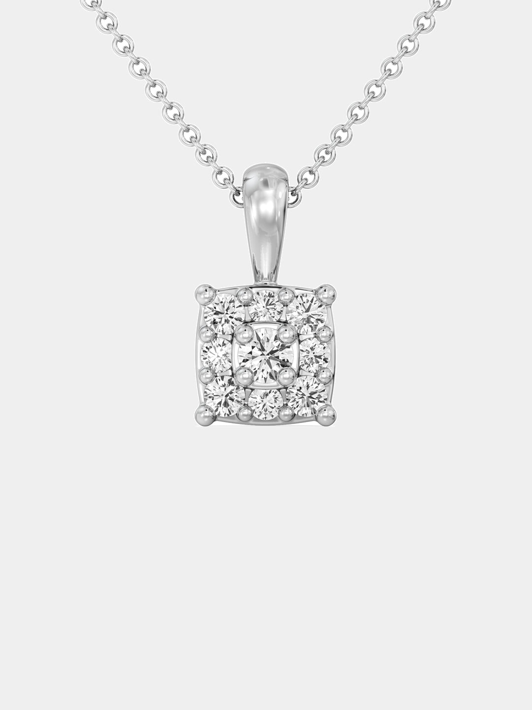 Square Cluster Necklet - keemti jewels