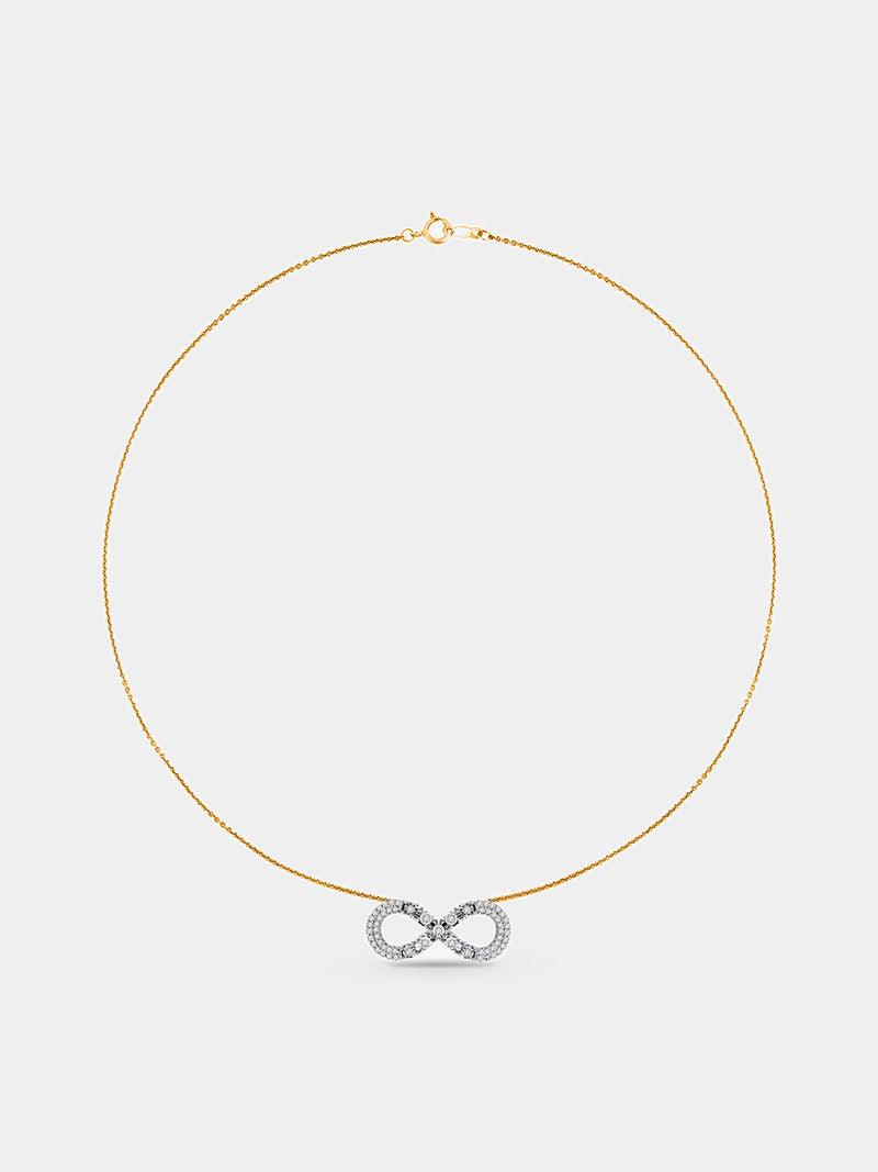 Classic Infinity Diamond Necklet - keemti jewels