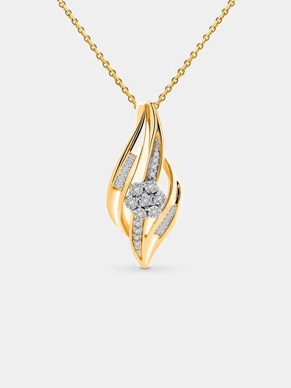 Abstract Flame Necklet