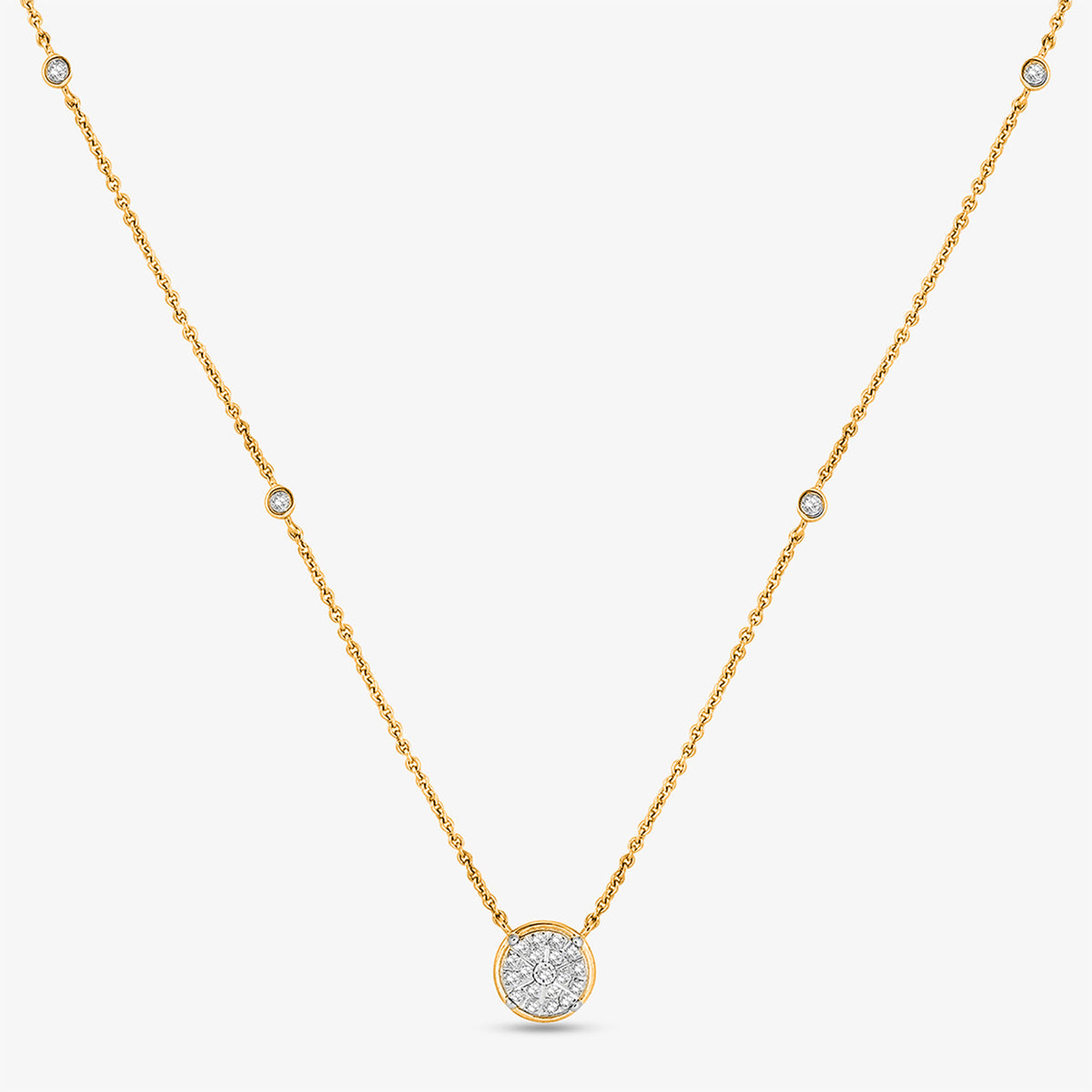 Keemti Jewels Classic Solitaire Necklet Main View