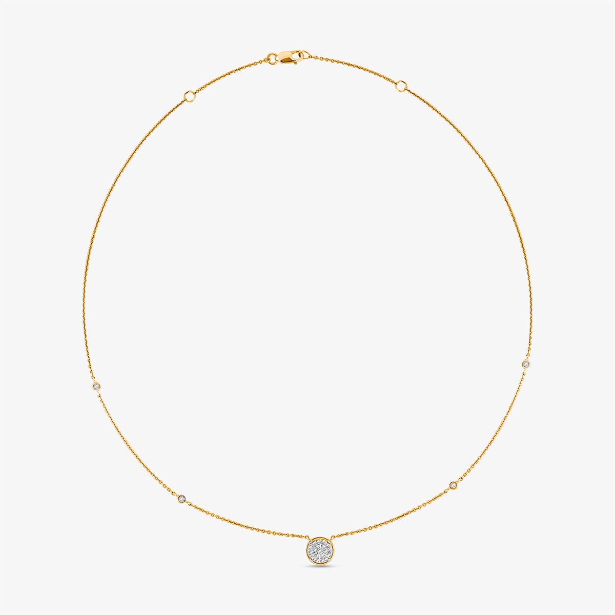 Keemti Jewels Classic Solitaire Necklet Extra View