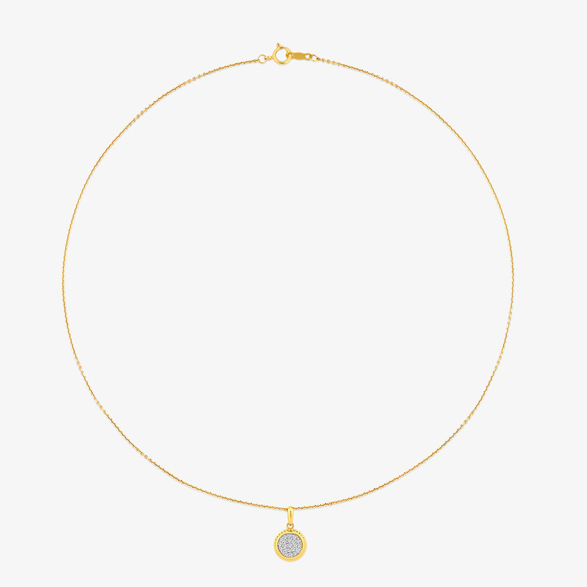 Ropeglow Round Diamond Necklet