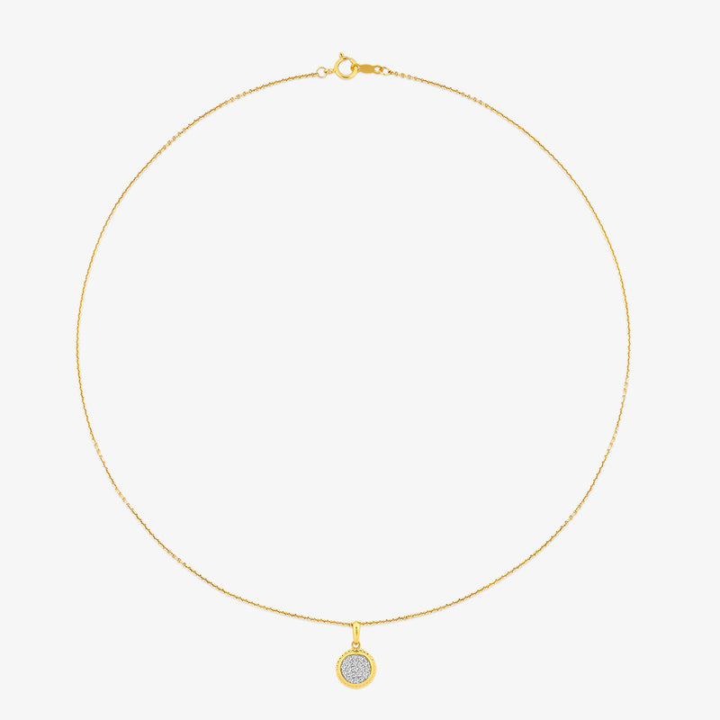 Ropeglow Round Diamond Necklet