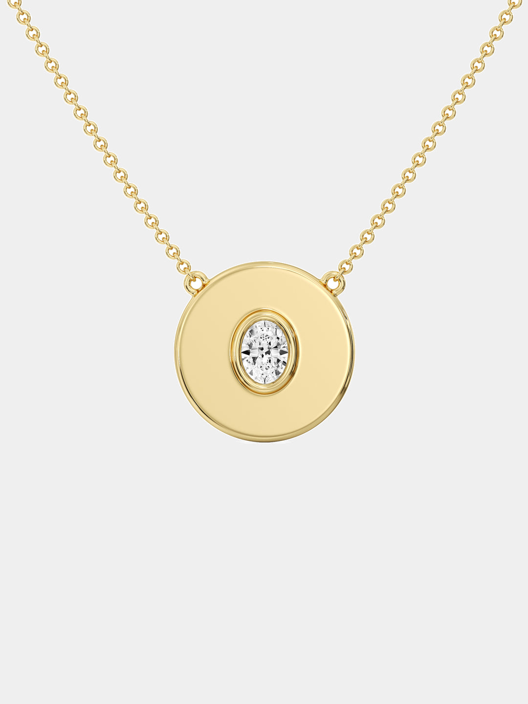 Golden Orbit Solitaire Diamond Necklet - keemti jewels