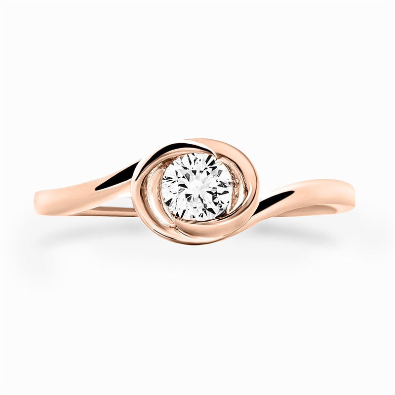 Classic Twisted Solitaire Ring - keemti jewels