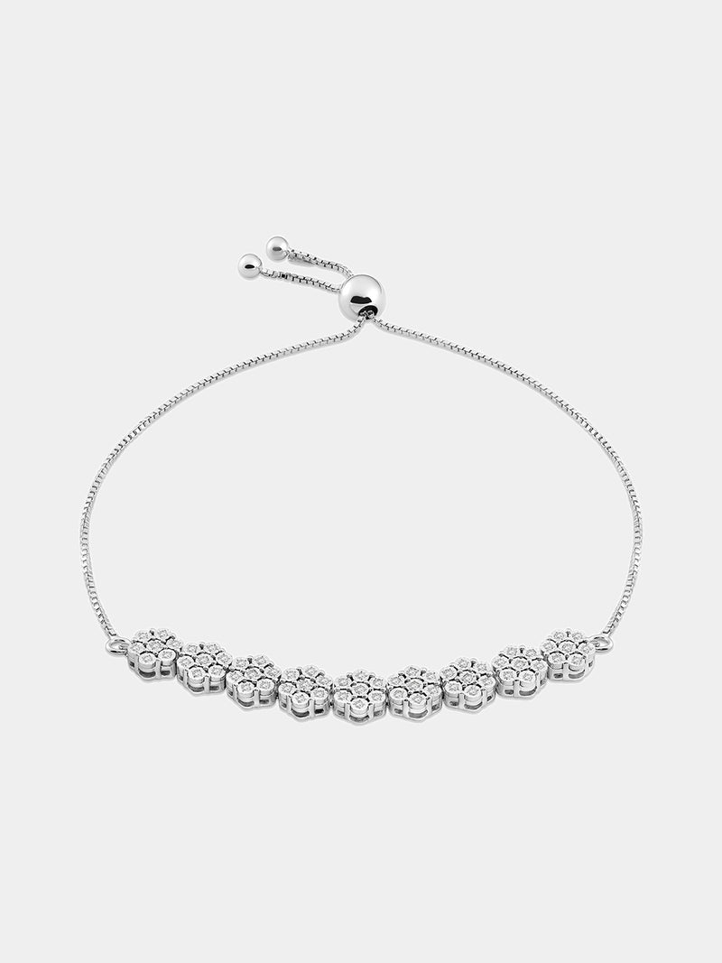 Keemti Jewels Petal Cluster Bolo Bracelet Side View