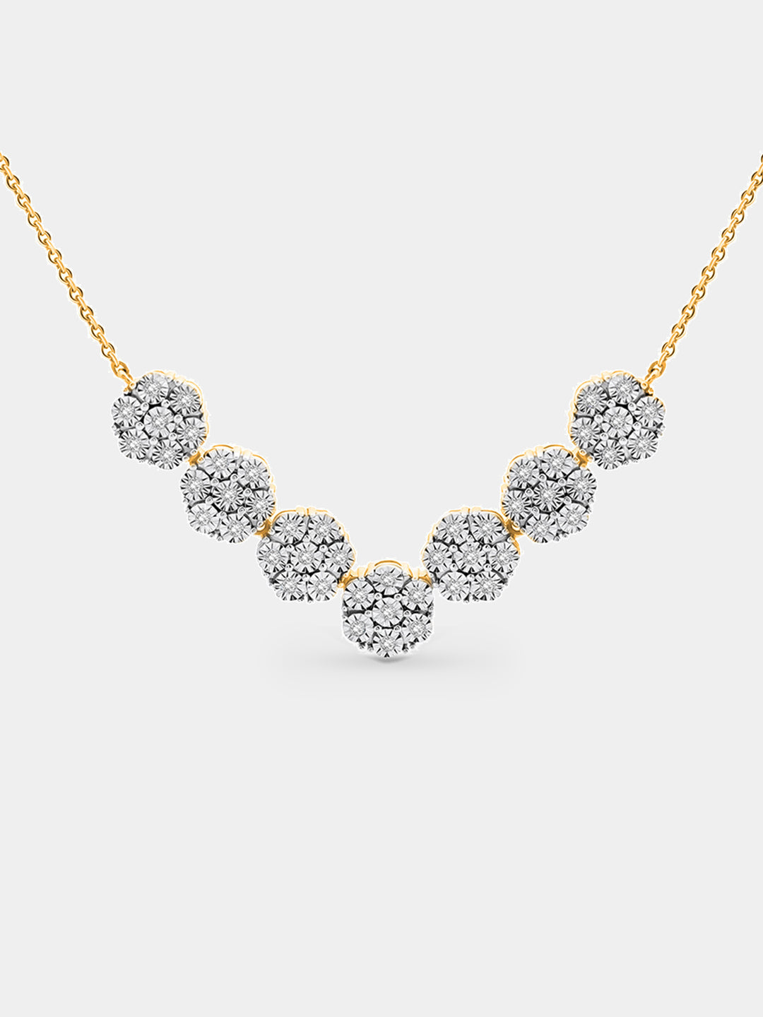 Keemti Jewels Floral Cluster Necklet Main View