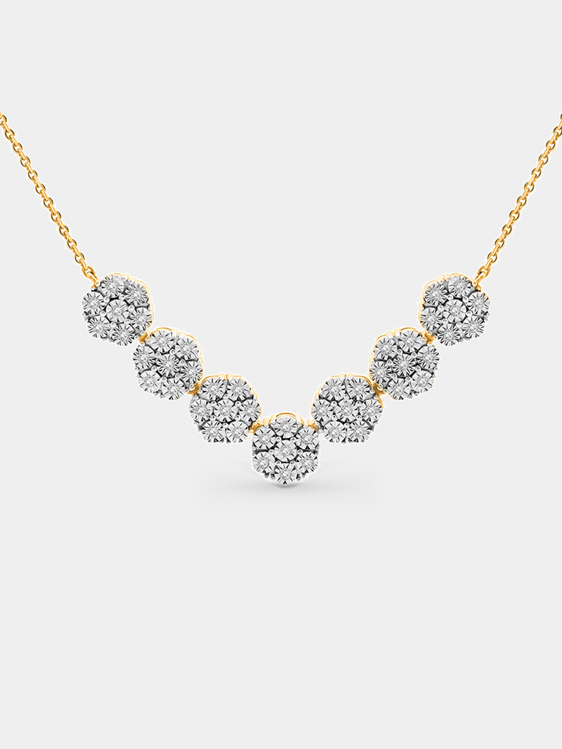 Keemti Jewels Floral Cluster Necklet Main View
