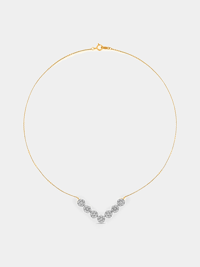 Keemti Jewels Floral Cluster Necklet Extra View