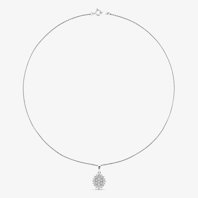Classic Baguette Bloom Diamond Necklet