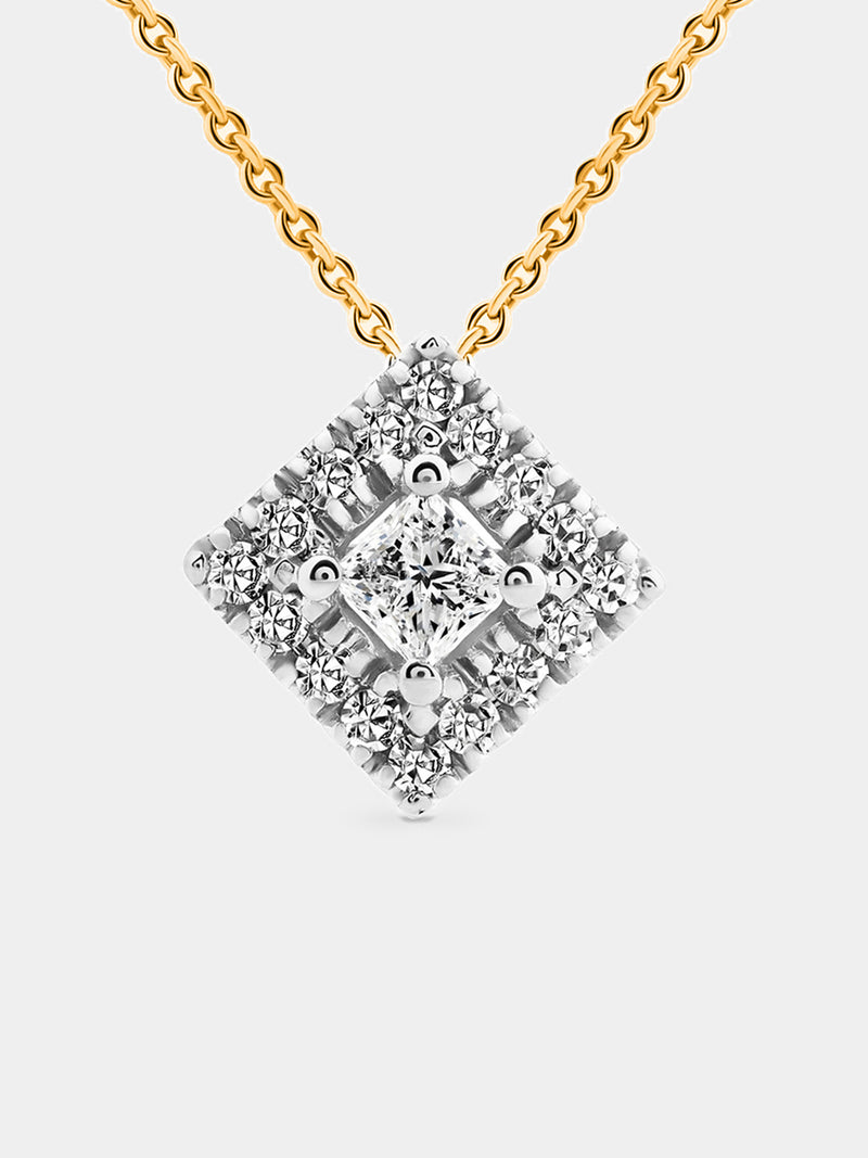 Classic Square Prism Necklet - keemti jewels