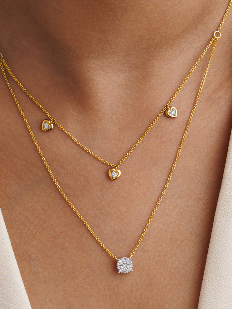 Keemti Jewels Twilight Layered Necklet Model View