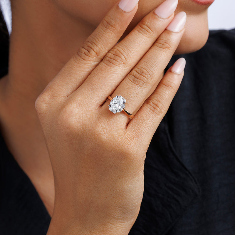 Elegant Round Solitaire Ring