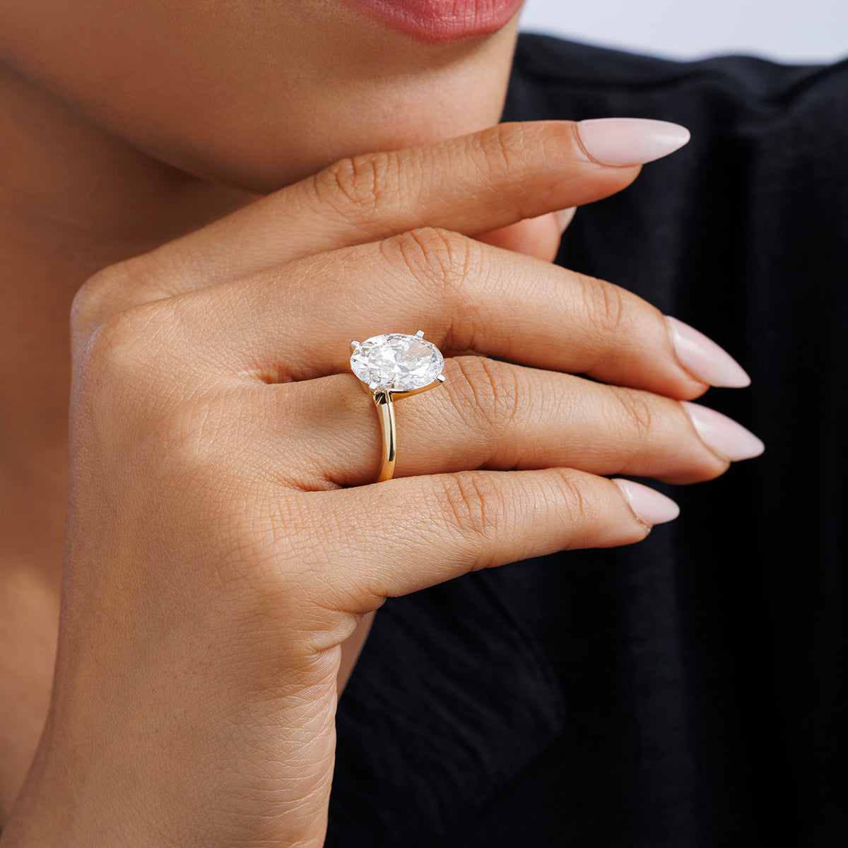 MINIMAL <span>Oval Solitaire</span> RING