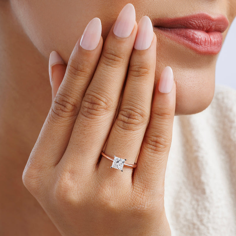 Timeless Princess Cut Solitaire Ring