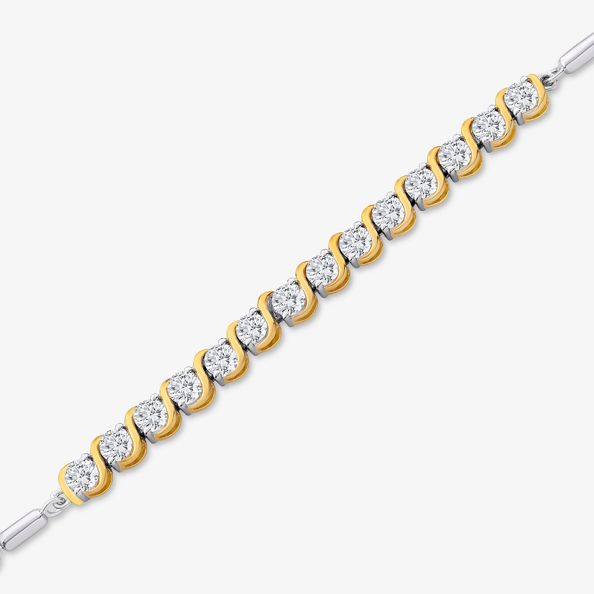 Classic Twist Adjustable Diamond  Bracelet