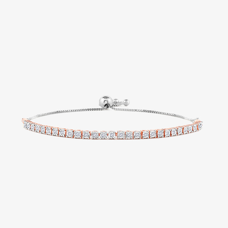 Adjustable Barline Diamond Bracelet