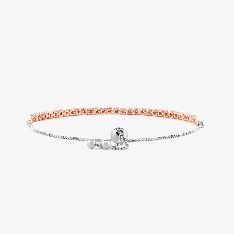 Adjustable Barline Diamond Bracelet