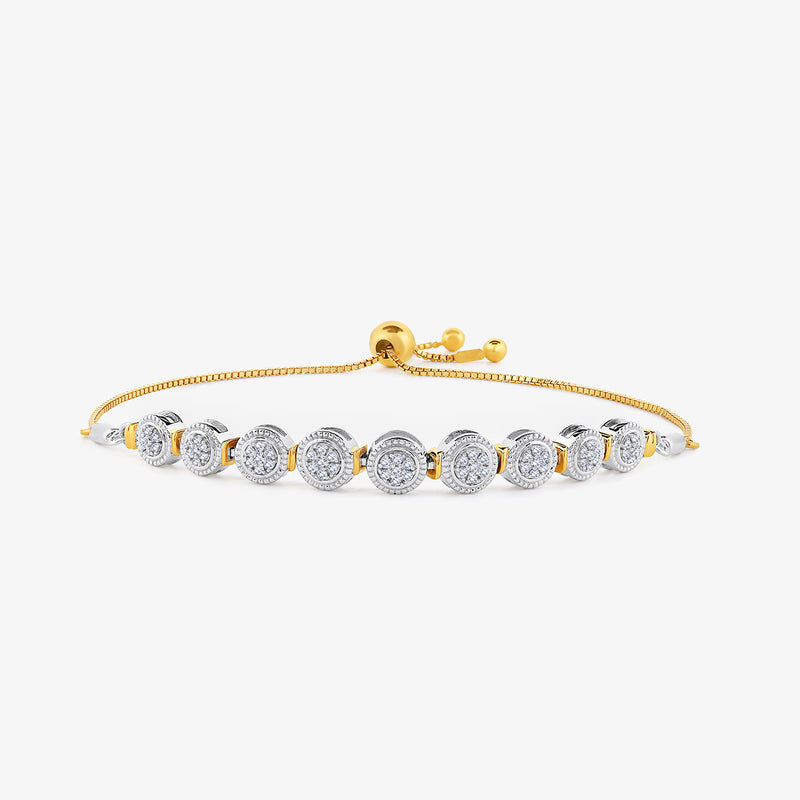 Adjustable Roundstream Diamond Bracelet