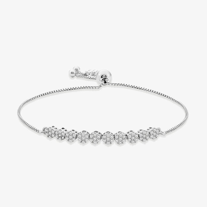 Adjustable Bloomrow Diamond Bracelet