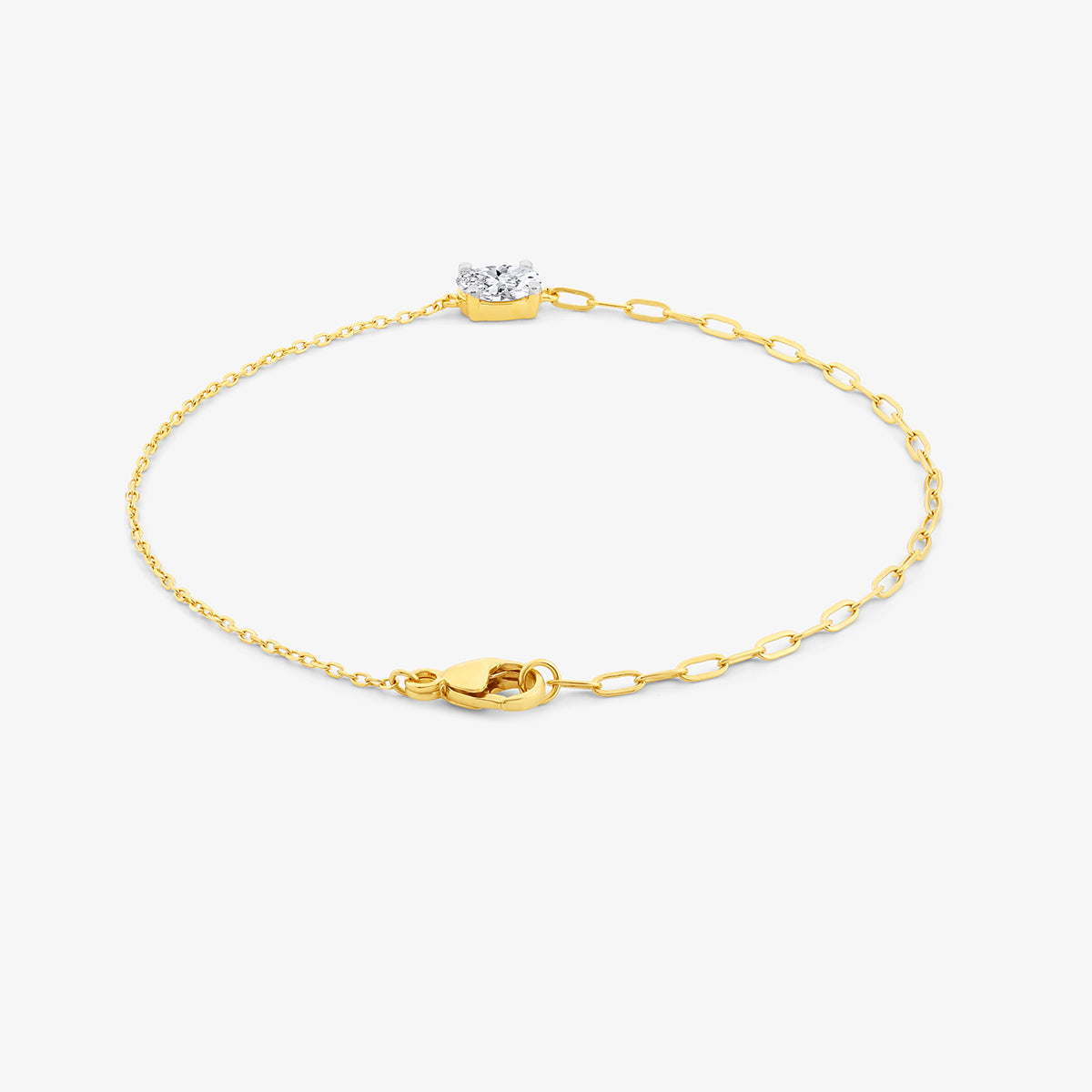 MINIMAL <span>Oval Diamond Chain </span>BRACELET