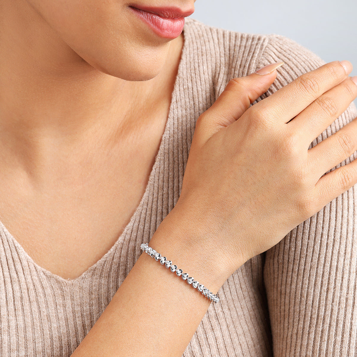 ETERNAL<span> Hearts Diamond Tennis </span>BRACELET