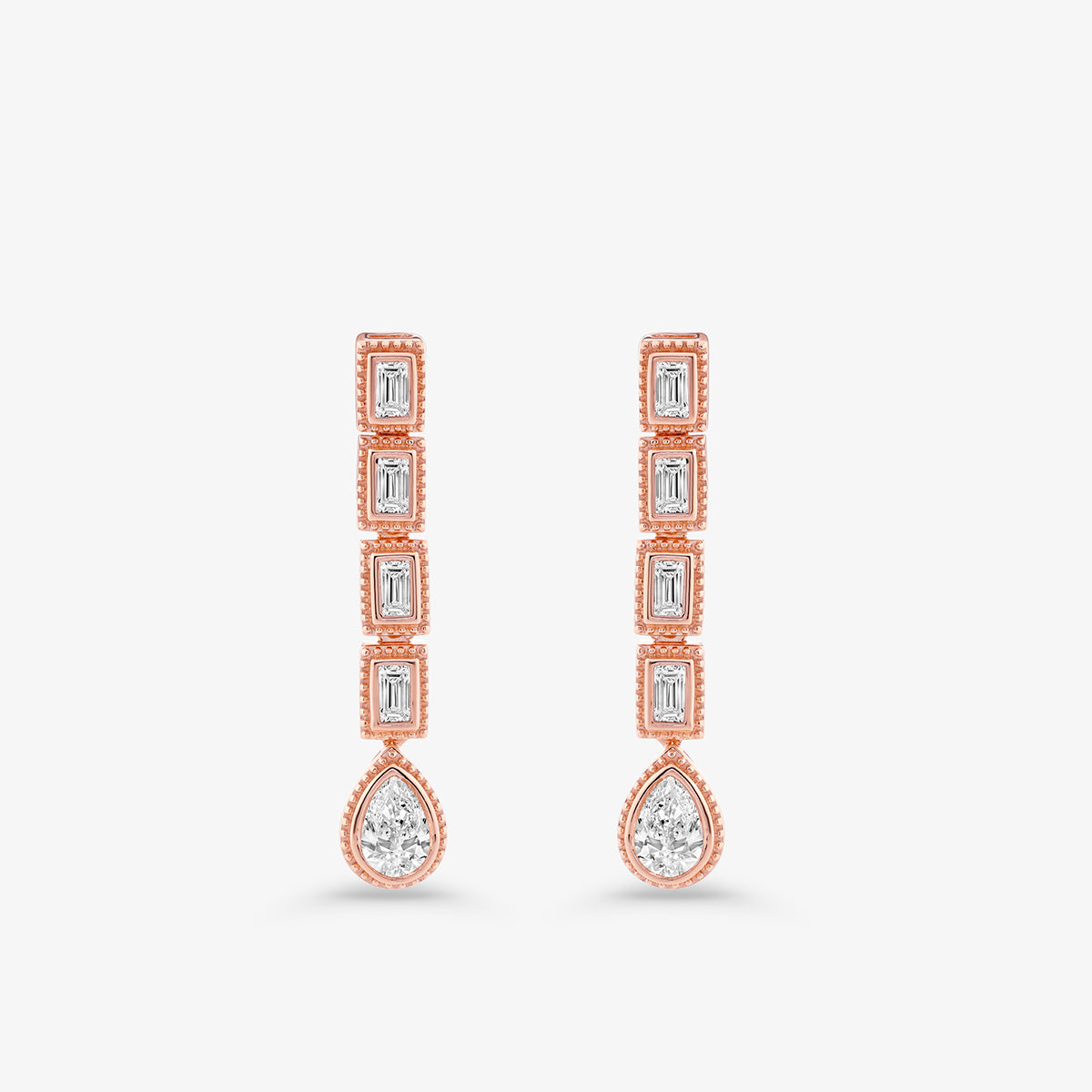 GILDED<span> Teardrop Diamond Drop </span>EARRINGS
