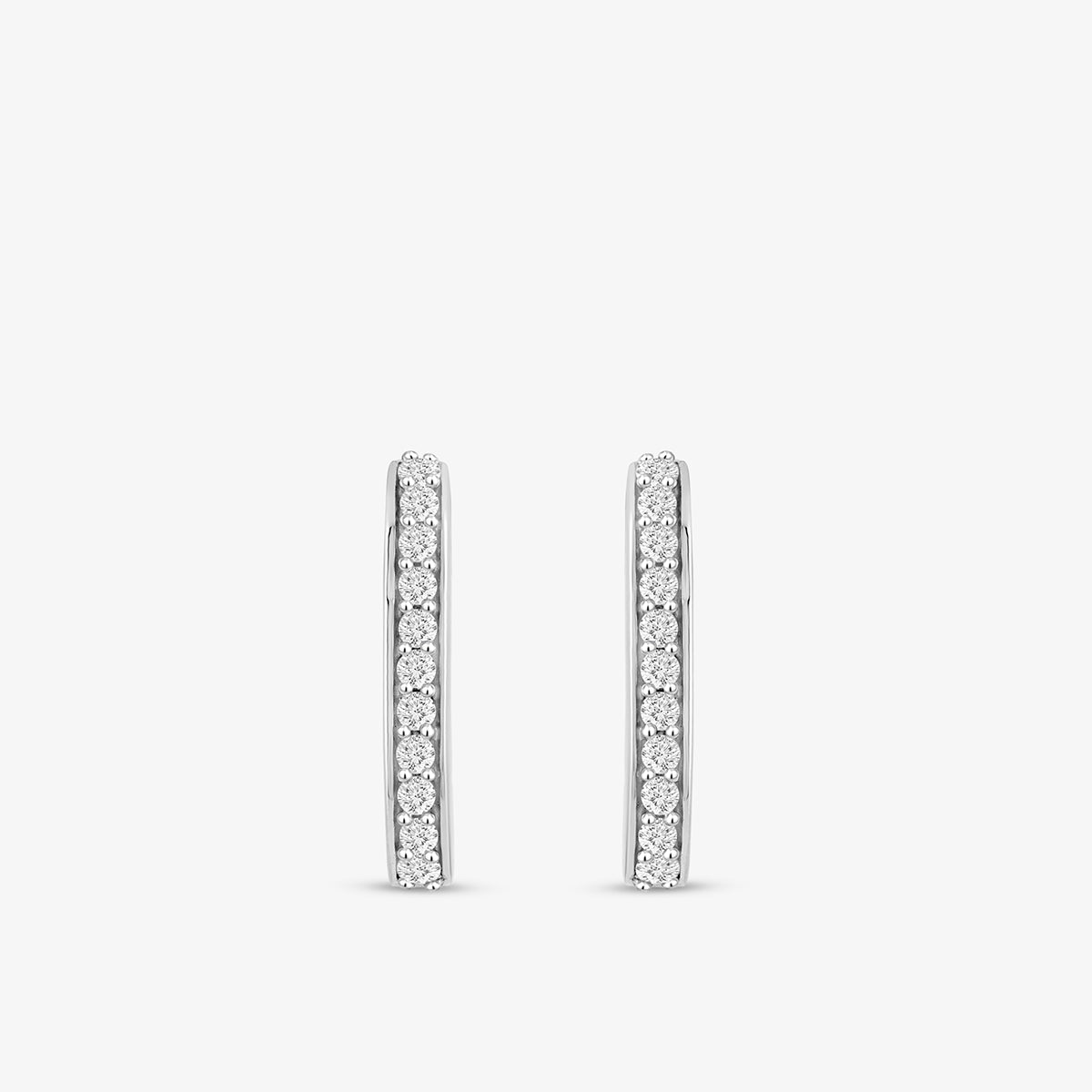 SLEEK<span> Sparkle Diamond Hoop </span>EARRINGS