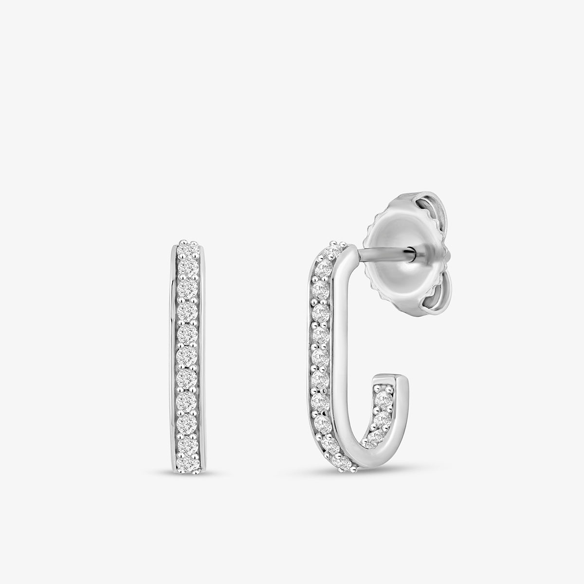 SLEEK<span> Sparkle Diamond Hoop </span>EARRINGS