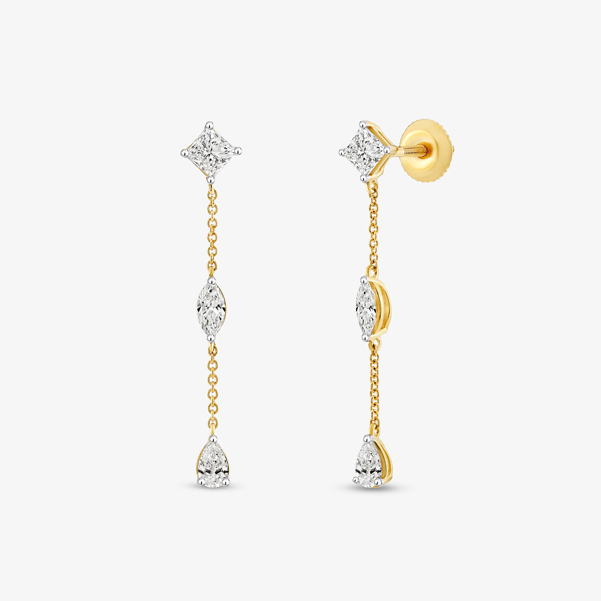 CASCADE<span> Prism Diamond Drop </span>EARRINGS