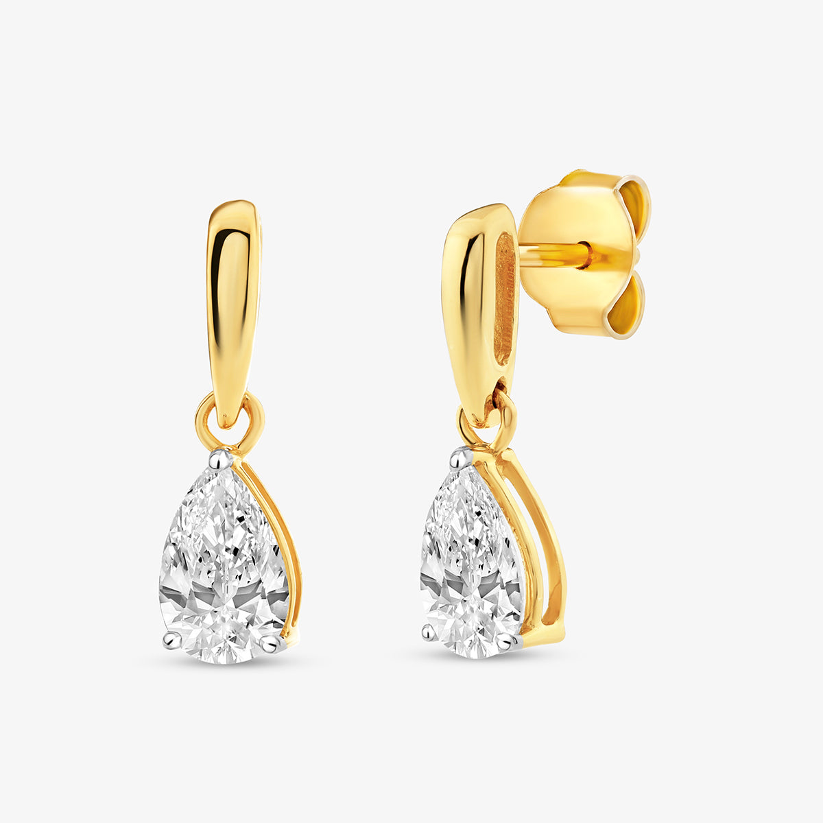 AURORA<span> Pear Diamond Drop </span>EARRINGS