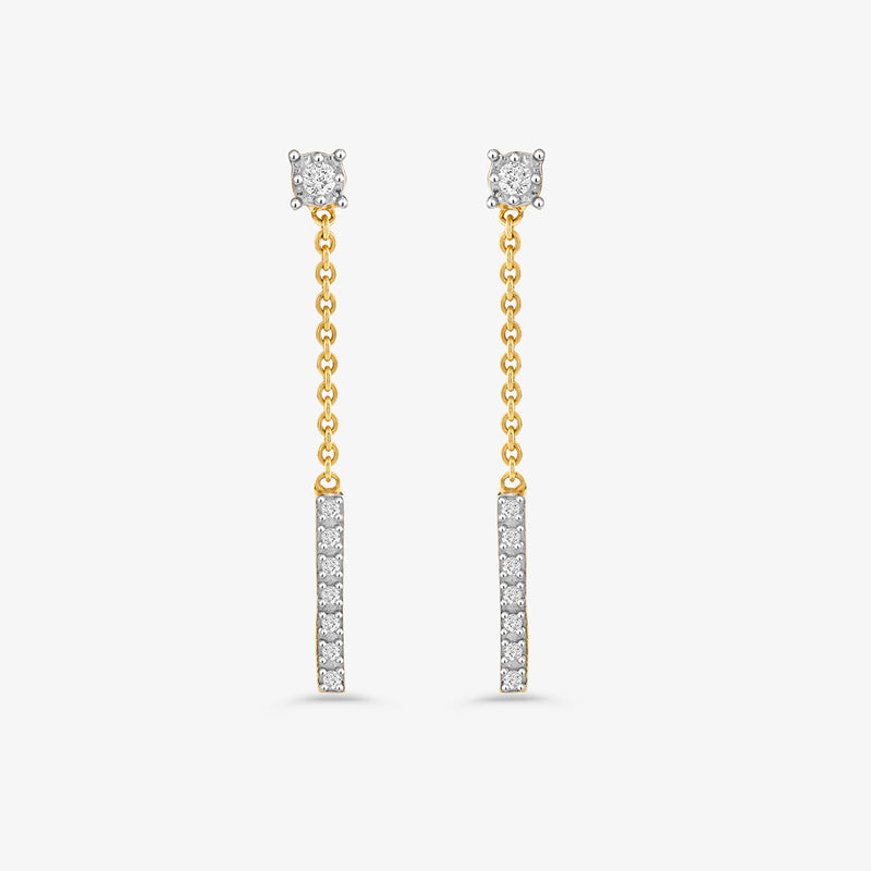 Barline Diamond Sui Dhaga Earrings