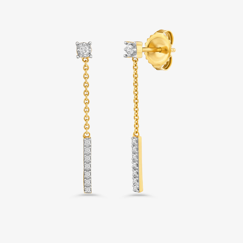 Barline Diamond Sui Dhaga Earrings