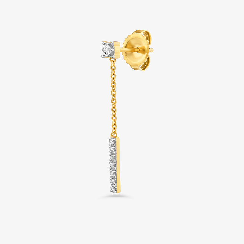 Barline Diamond Sui Dhaga Earrings