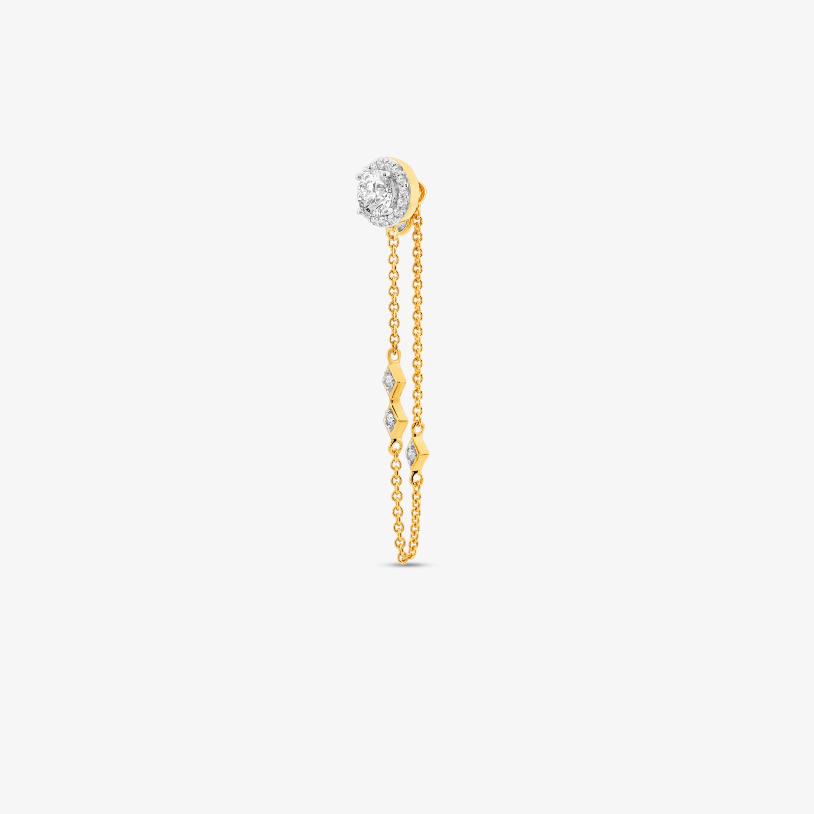 Slender Spark Diamond Sui Dhaga Earrings