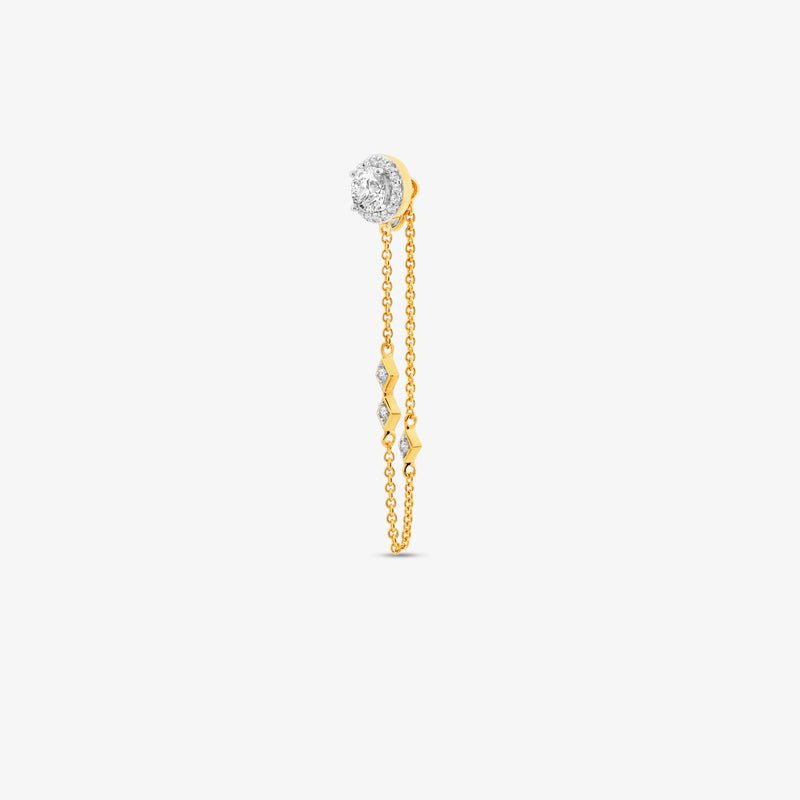 Slender Spark Diamond Sui Dhaga Earrings