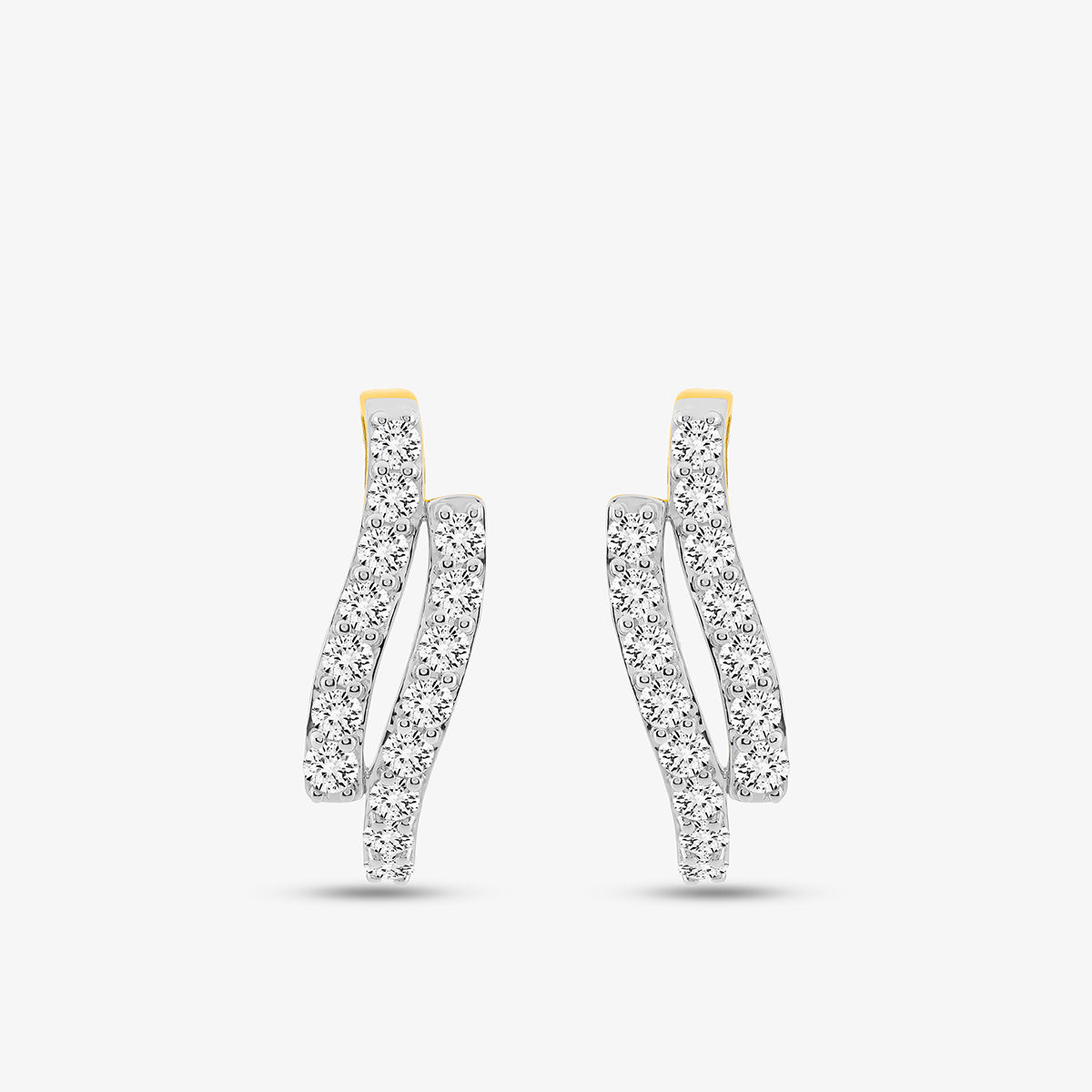 SOLACE <span>Curve Diamond Huggie </span>EARRINGS