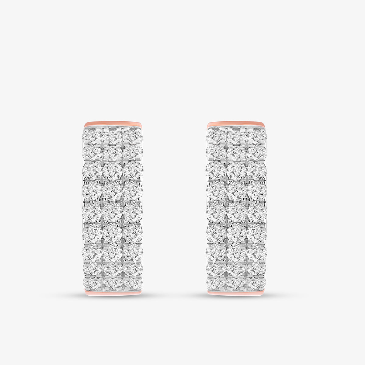 MODERN <span>Matrix Diamond Huggie </span>EARRINGS