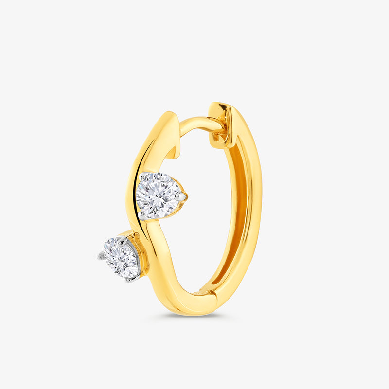 Oria Spark Diamond Hoop Earrings