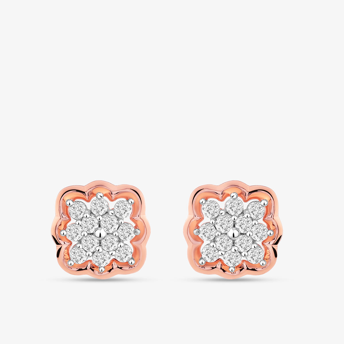 SOFT<span> Blossom Diamond Stud</span>EARRINGS