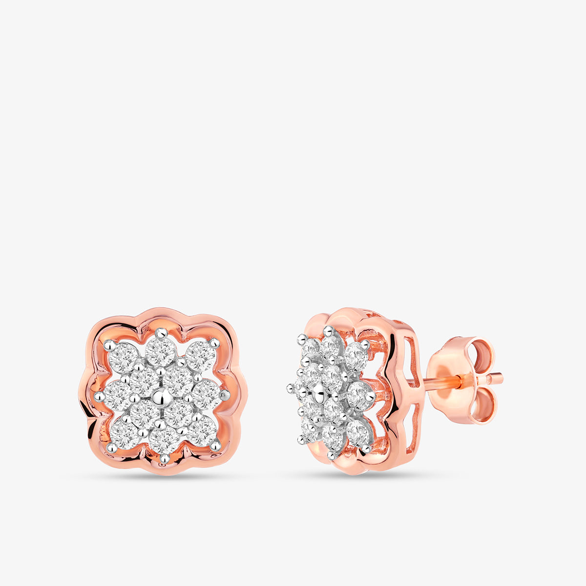 SOFT<span> Blossom Diamond Stud</span>EARRINGS