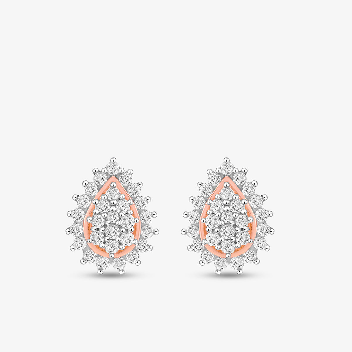 SOFT<span> Blush Pear Diamond Stud </span>EARRINGS
