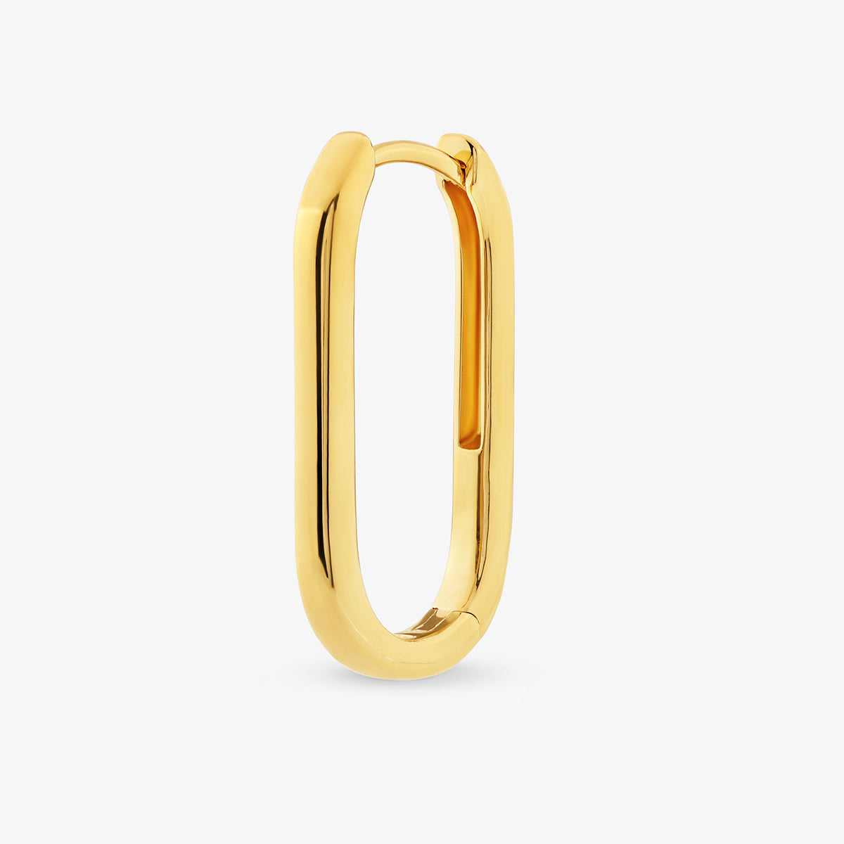 SLEEK <span>Oval Diamond Hoop </span>EARRINGS