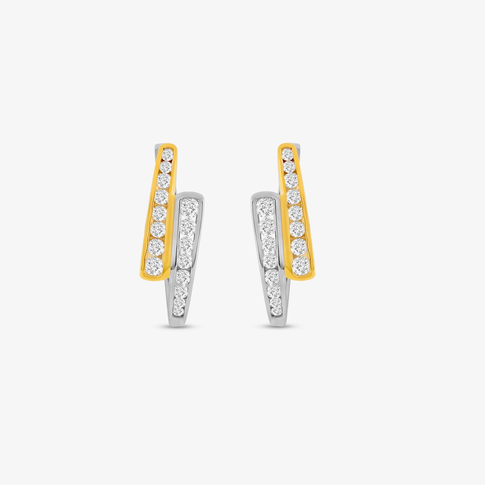 Signature Work Diamond Hoop Earrings