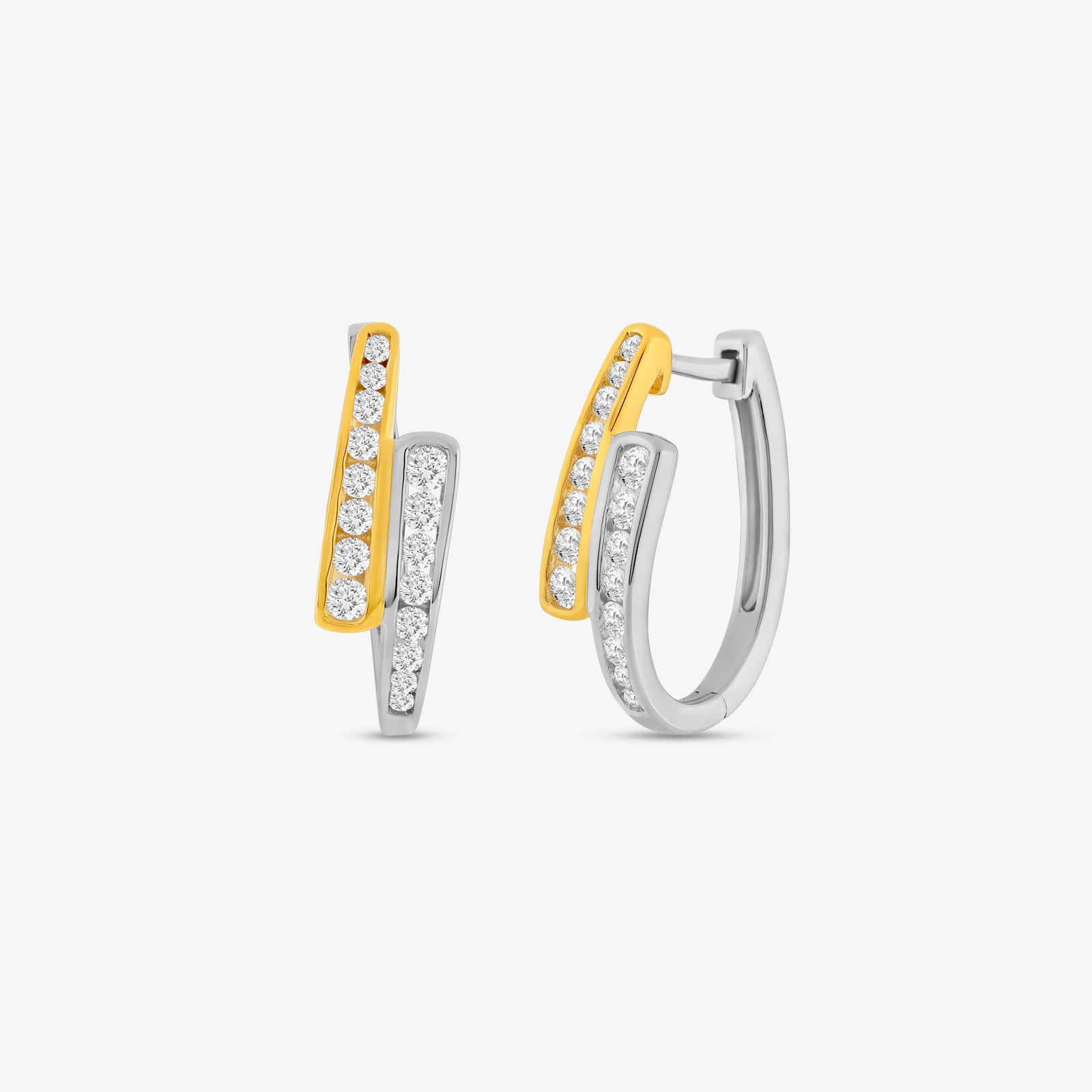 Signature Work Diamond Hoop Earrings