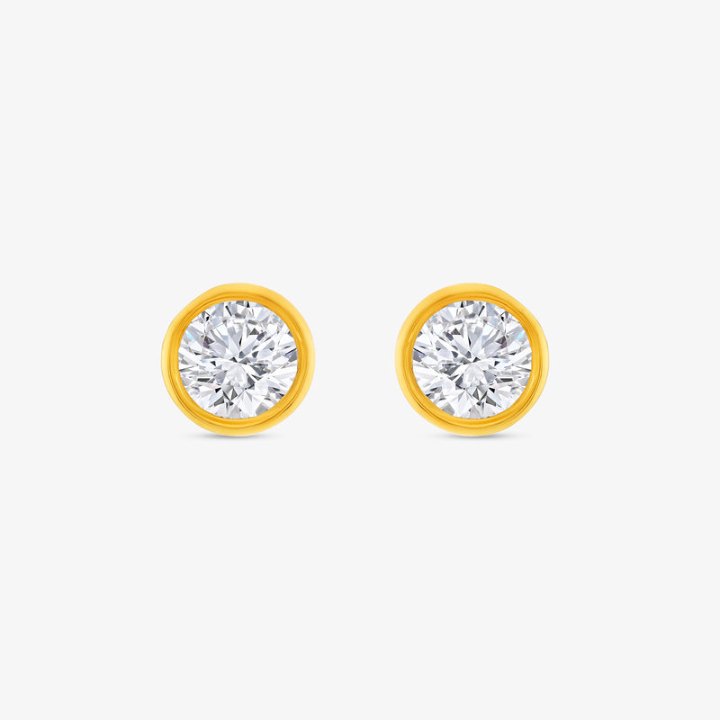 Classic Round Diamond Stud Earrings