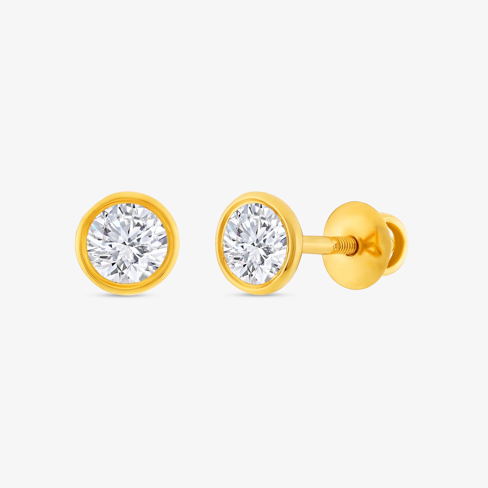 Classic Round Diamond Stud Earrings
