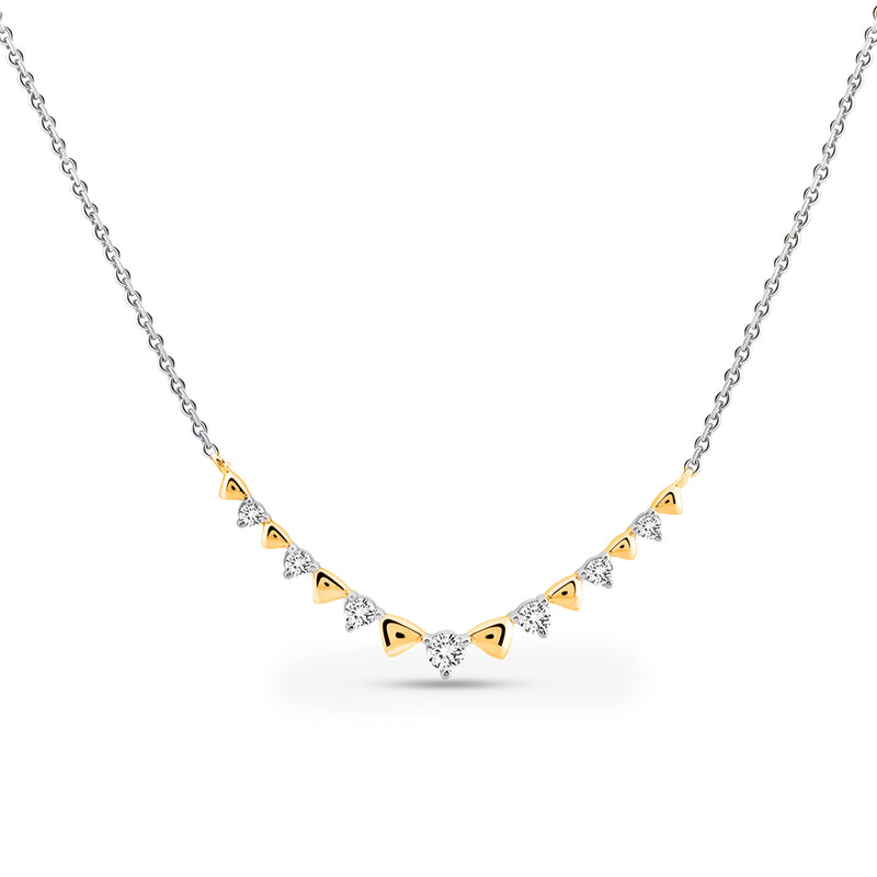 Graceline Curve Diamond Necklet