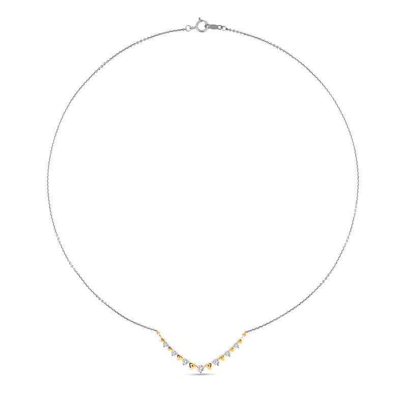 Graceline Curve Diamond Necklet