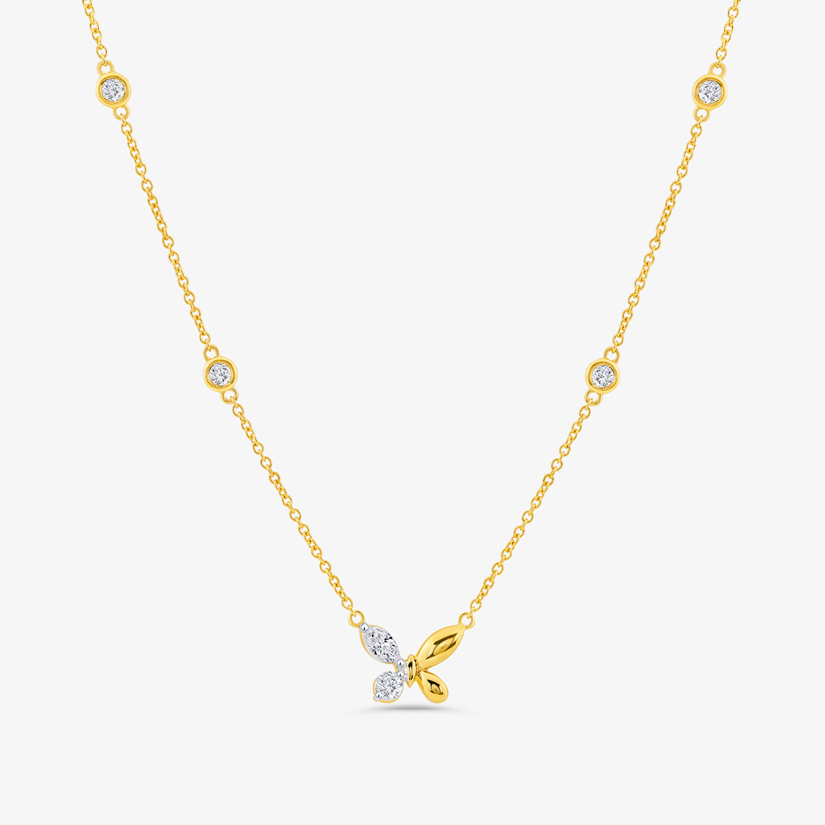 BUTTERFLY <span>Charm Diamond</span>NECKLET
